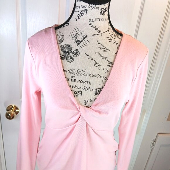 H&M Mama Maternity Top Tee Blouse Pullover Long Sleeve Pink Women's Size M NWT - Picture 6 of 16